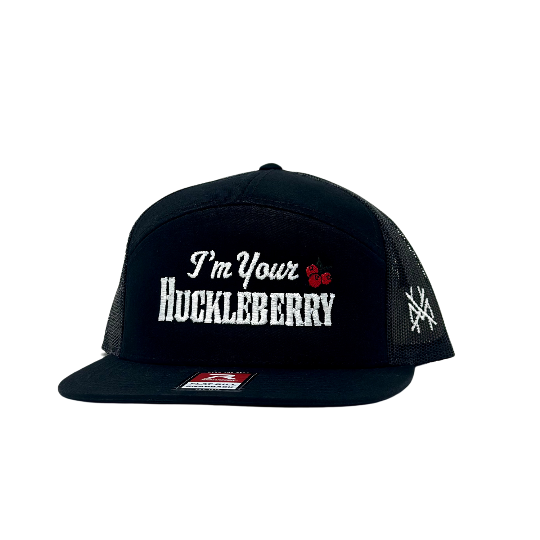 The Mad Hatter Co - MHC I'm Your Huckleberry Trucker Hat: Black/ Red Rope Yupoong