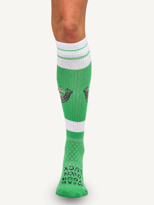 Lucky Chuck - Make Your Own Luck Green Performance Socks