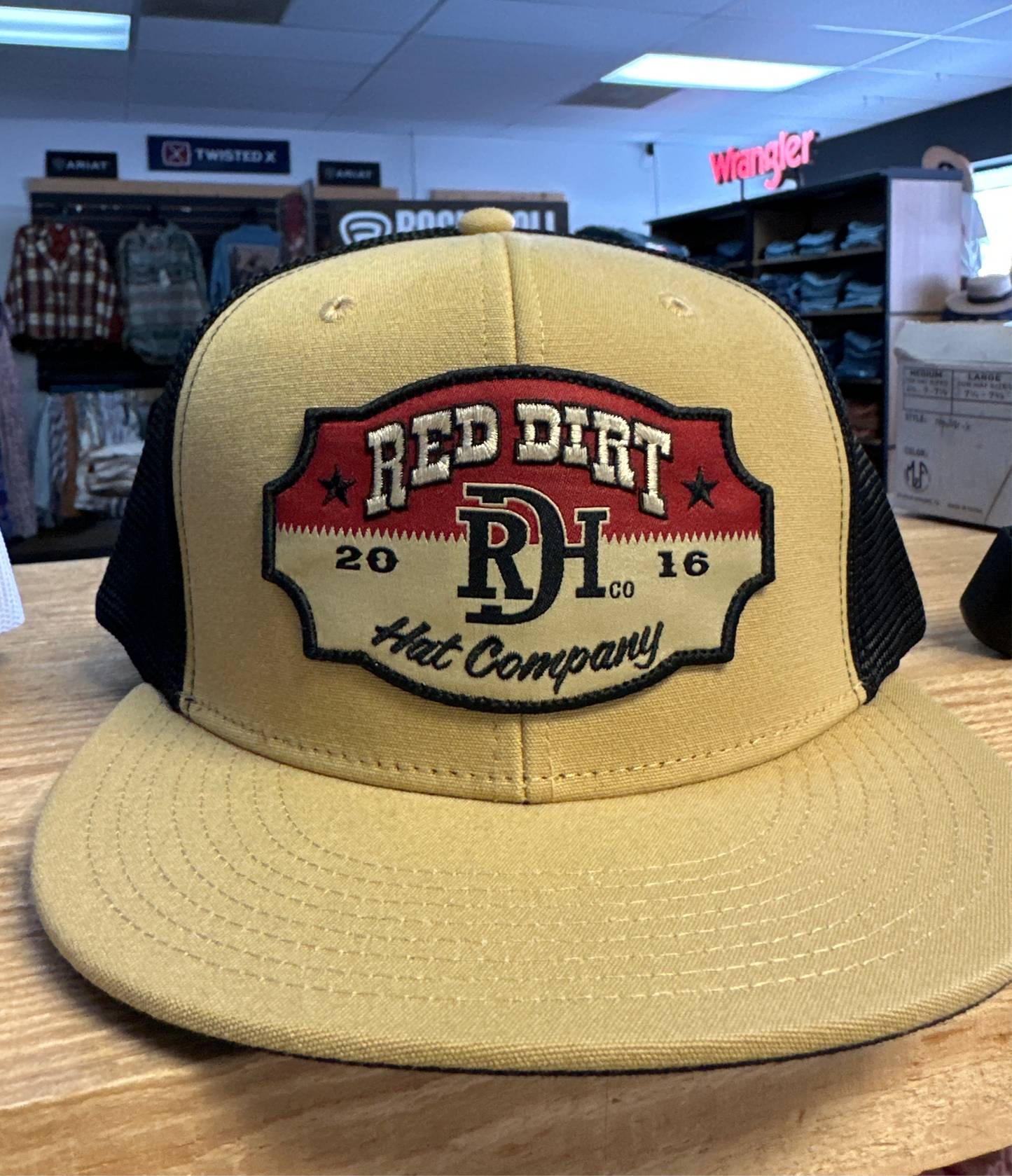RED DIRT HAT CO ACE-HIGH GOLD/BLACK