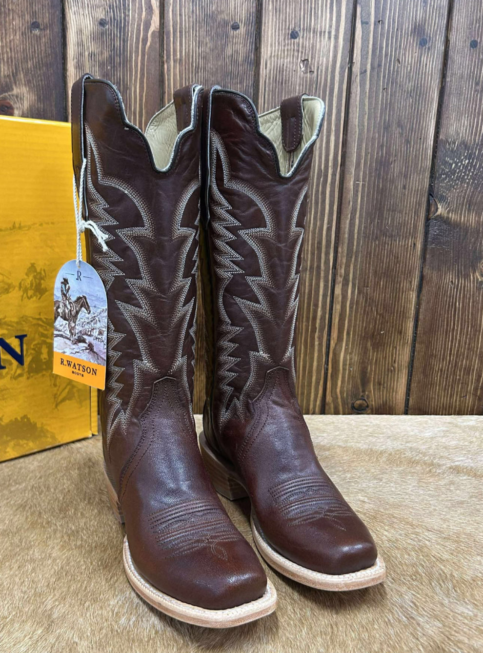 R WATSON WOMENS BRASS GOAT BOOT