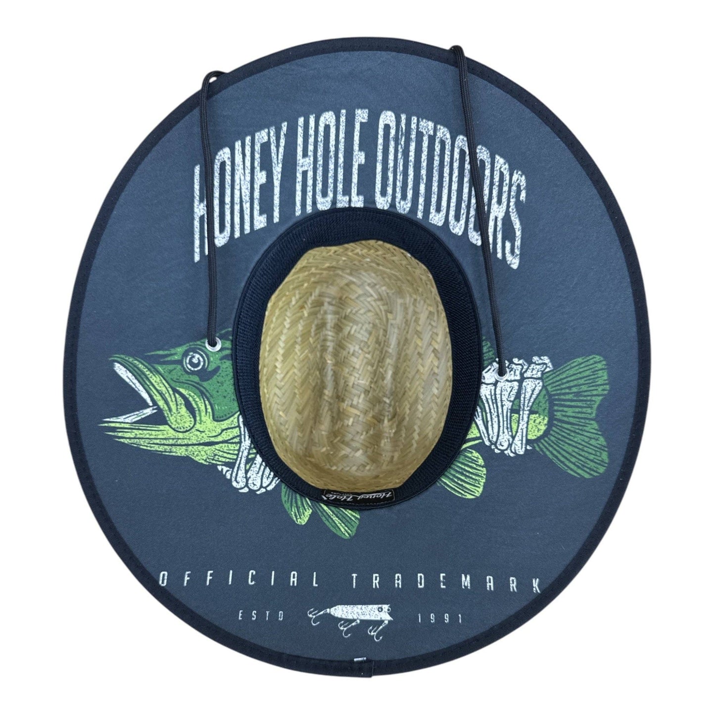 Honey Hole Outdoors - Straw Hat - Skelly Bass