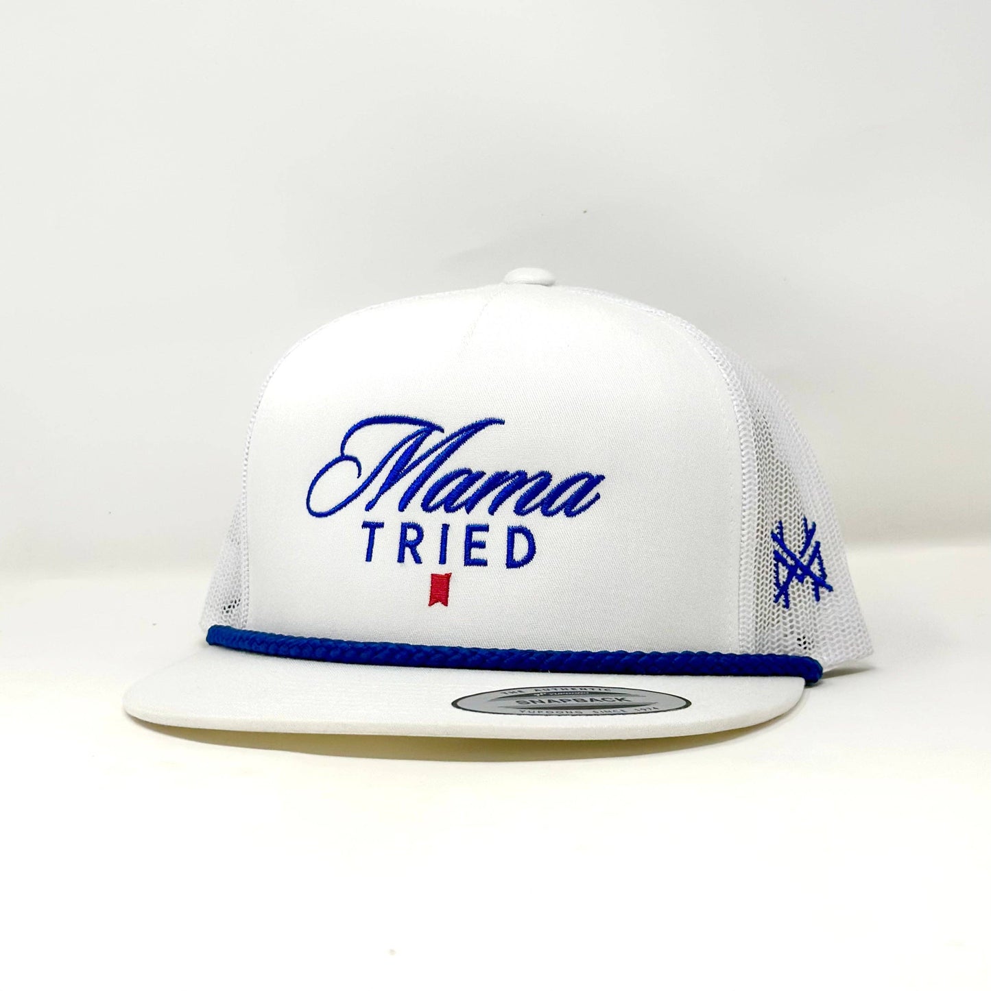 The Mad Hatter Co - MHC Mama Tried Ultra Trucker Hat: 6006 Yupoong White