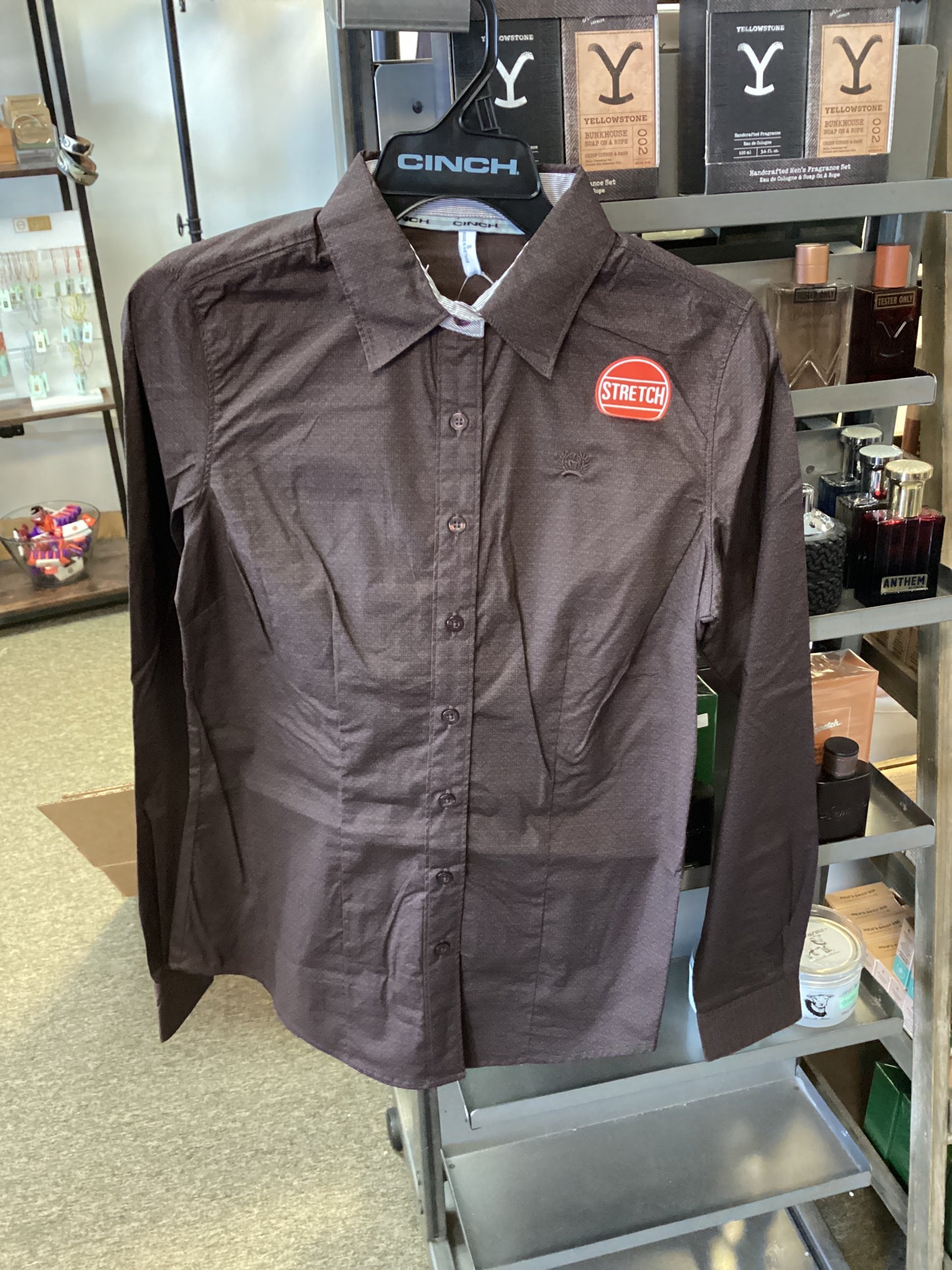 CINCH WOMENS LONG SLEEVE PRINT BUTTON UP 9/24