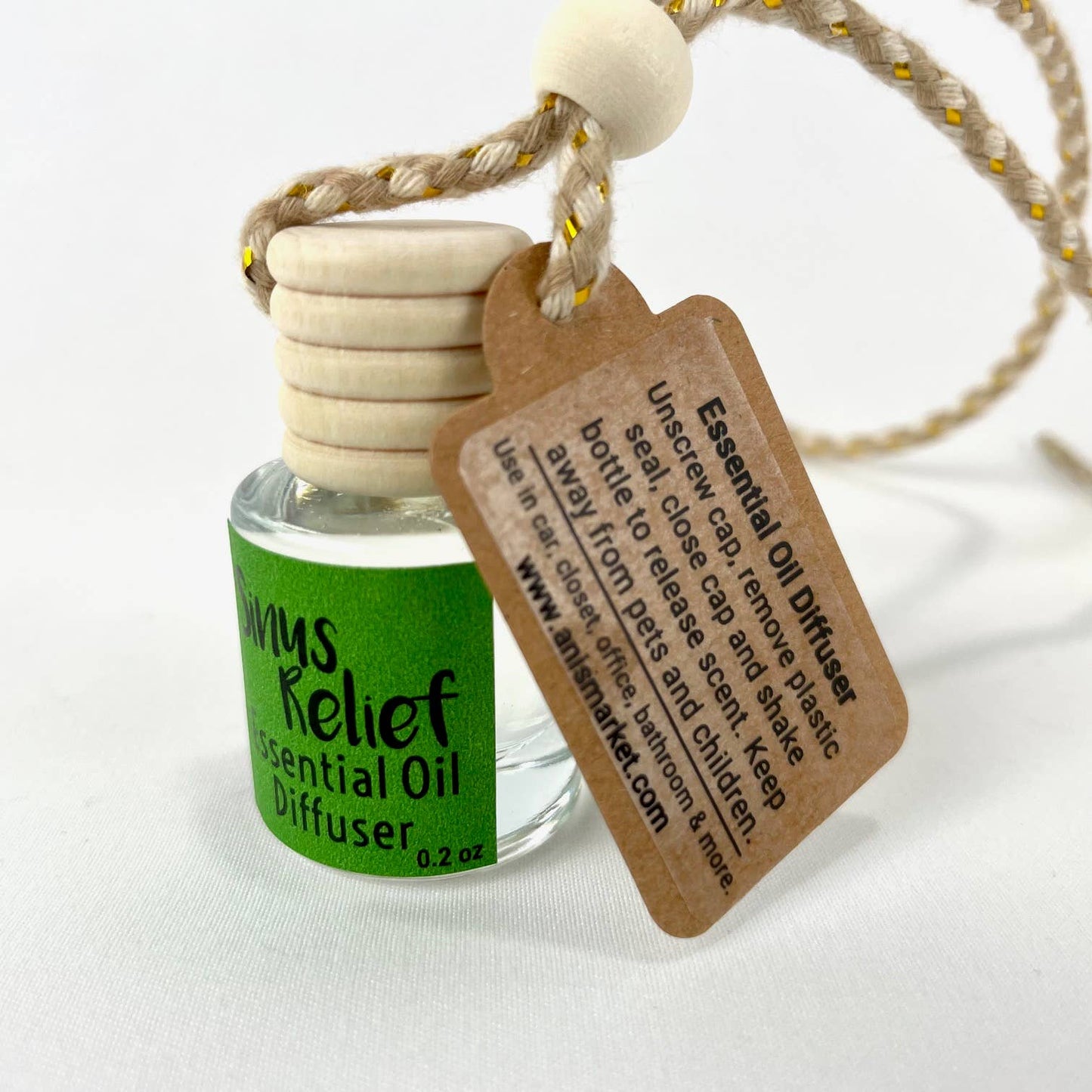 Ani’s Market LLC - Essential Oil Car Diffuser- Eucalyptus, Mint, Tea Tree