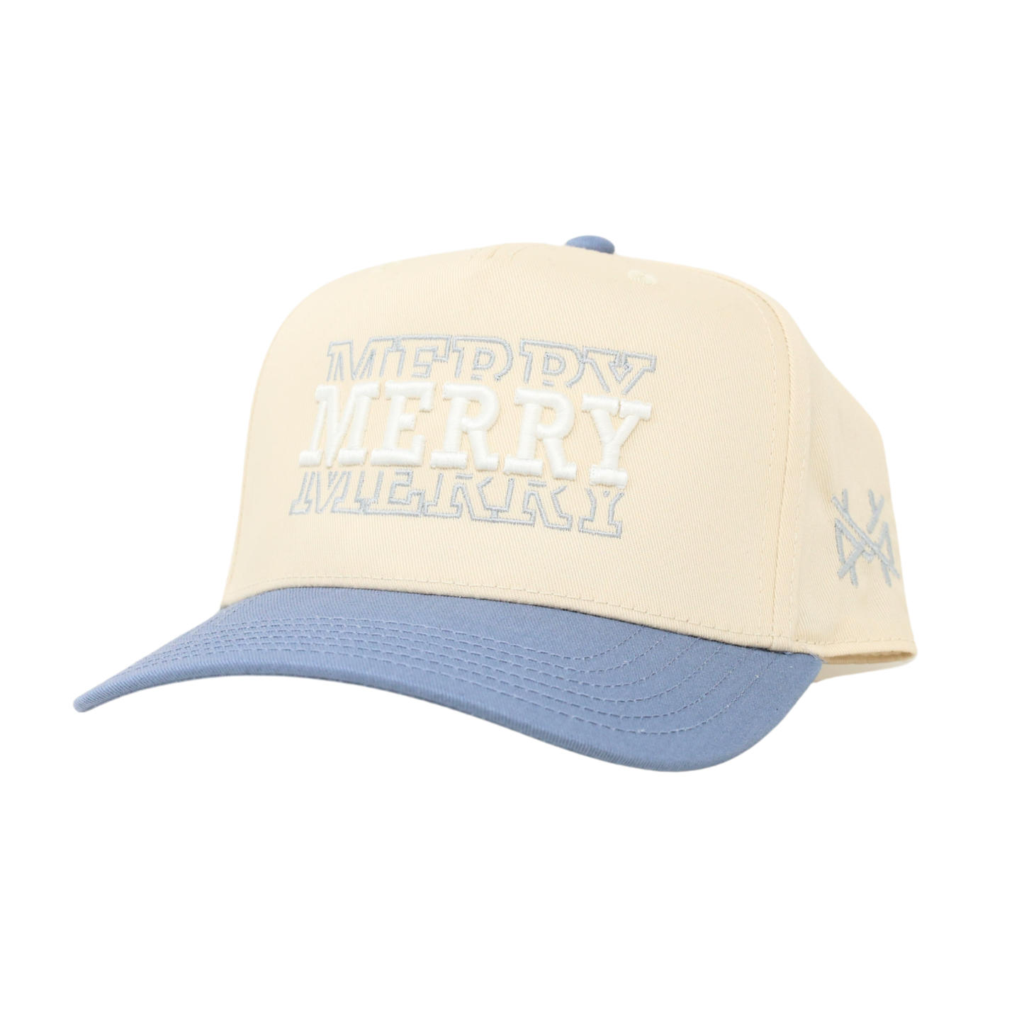 The Mad Hatter Co - Merry Merry Merry Christmas 2025 Trucker Hat : Retro White