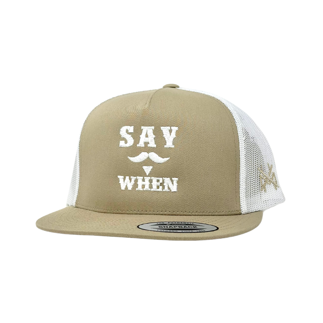 The Mad Hatter Co - MHC Say When Trucker Hat: Black Yupoong