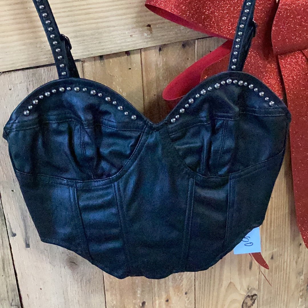 ROCK&ROLL DENIM BLACK CORSET