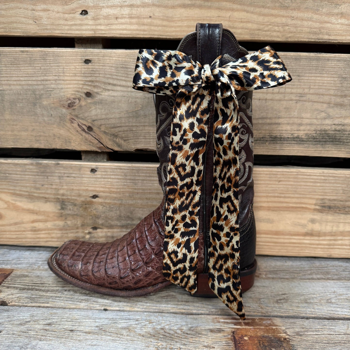 Rodeo Drive - Tan Western Skinny Mini Wild Rag Scarf / Cowgirl Necktie #TW336