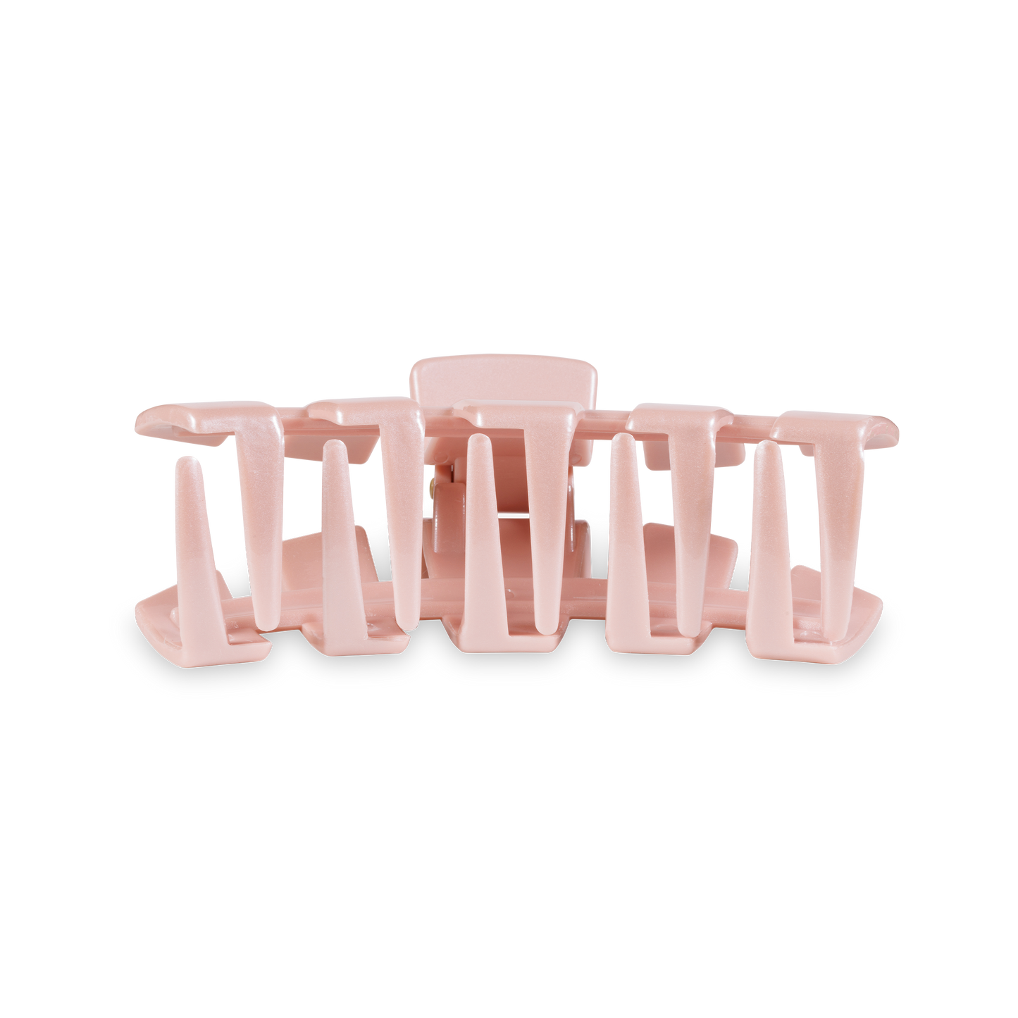 TELETIES - Classic Hair Clip | Medium | Pearly Pink