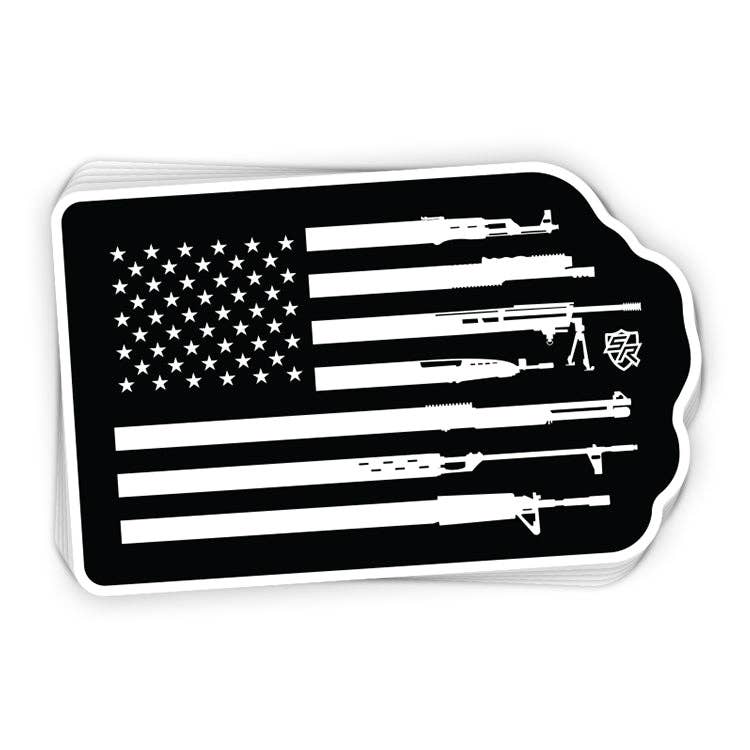 Shield Republic LLC - Firearm Flag Decal