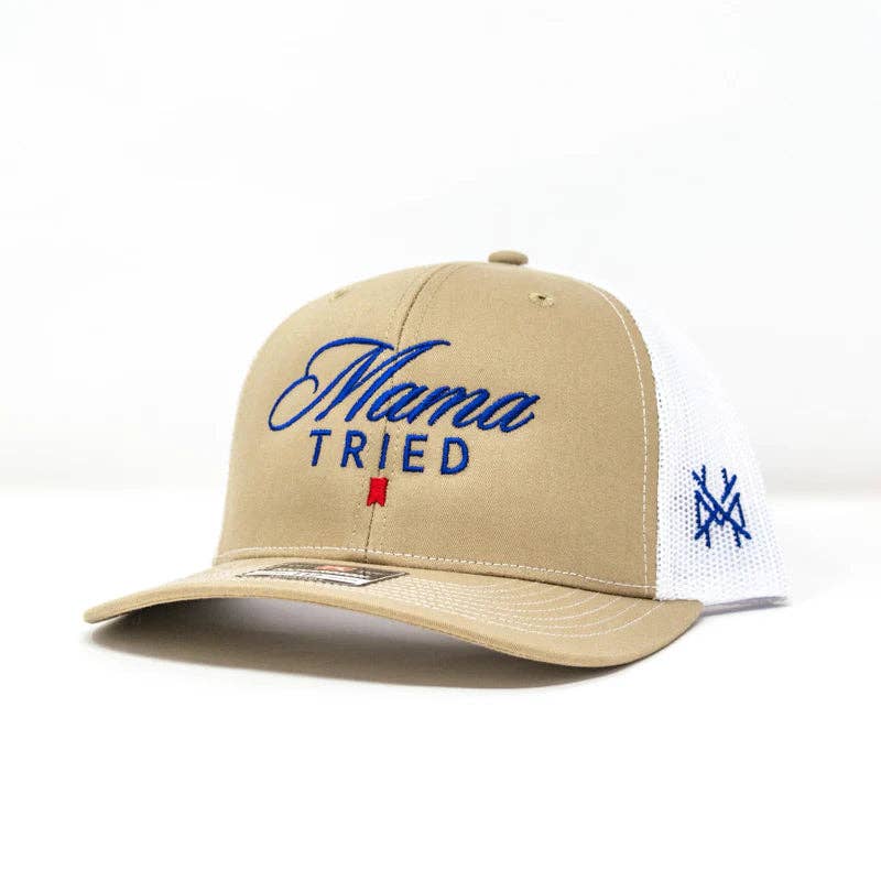 The Mad Hatter Co - MHC Mama Tried Ultra Trucker Hat: 6006 Yupoong White