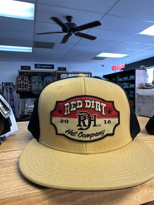 RED DIRT HAT CO ACE-HIGH GOLD/BLACK