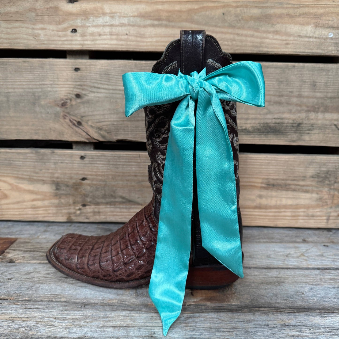 Rodeo Drive - Turquoise Western Skinny Mini Wild Rag Scarf / Cowgirl Necktie #TW301