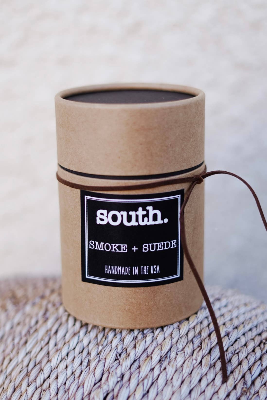 The South Candle - Smoke & Suede Soy Wax Jar/Filled Candle: Mini