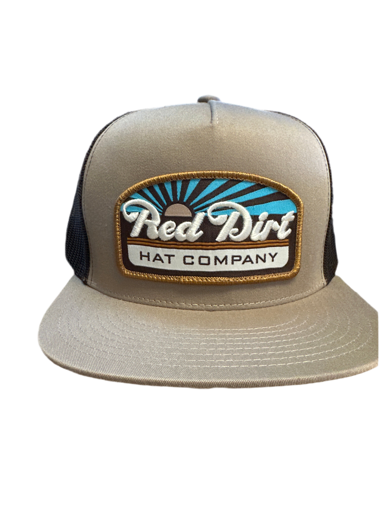 RED DIRT HAT CO BLUE SKIES CAP KHAKI/KHAKI/BROWN 5 PANEL