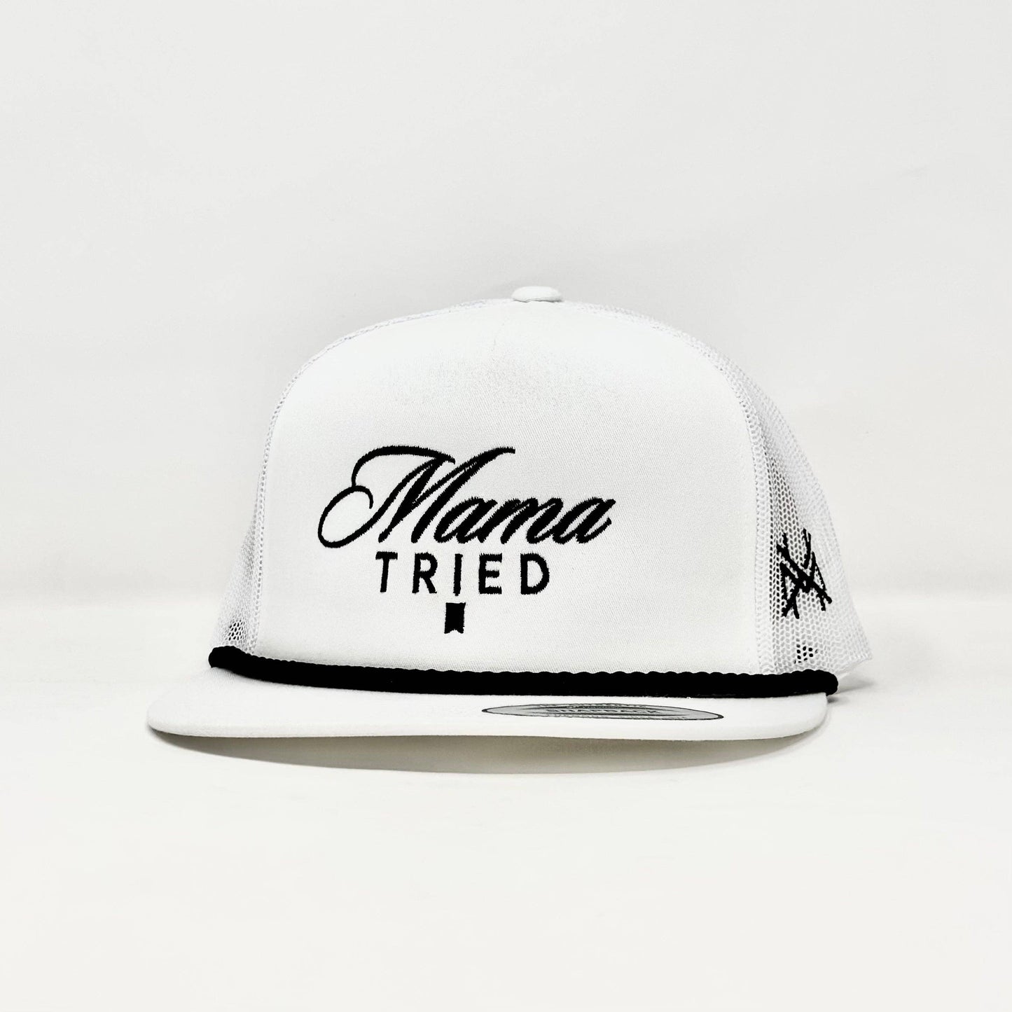 The Mad Hatter Co - MHC Mama Tried Ultra Trucker Hat: 6006 Yupoong White