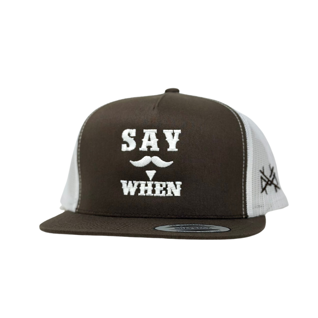 The Mad Hatter Co - MHC Say When Trucker Hat: Black Yupoong