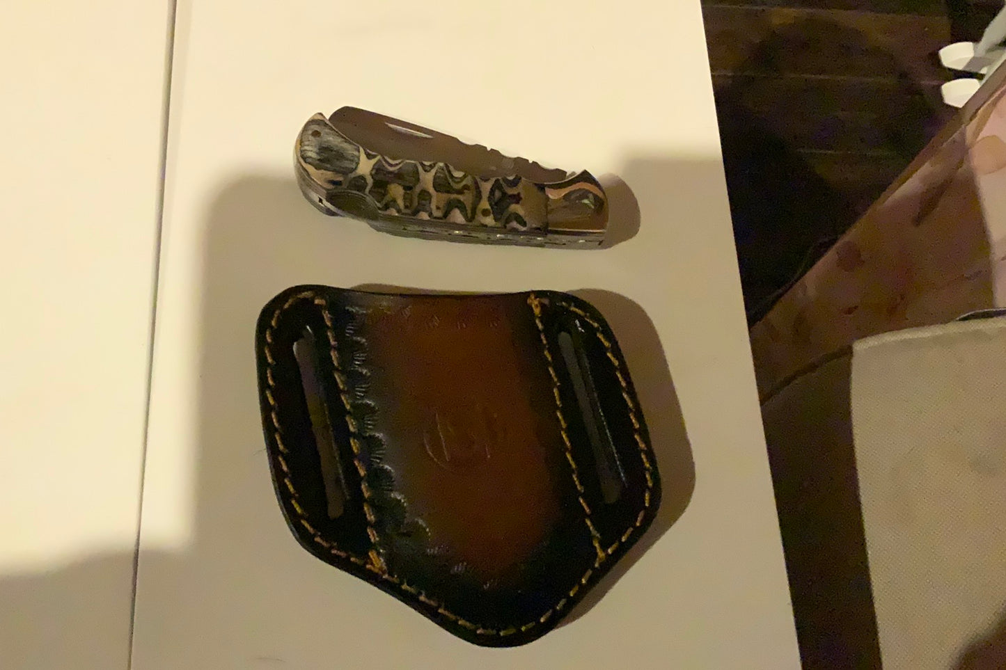 CIRCLE SH CUTLERY KNIFE AND SHEATH