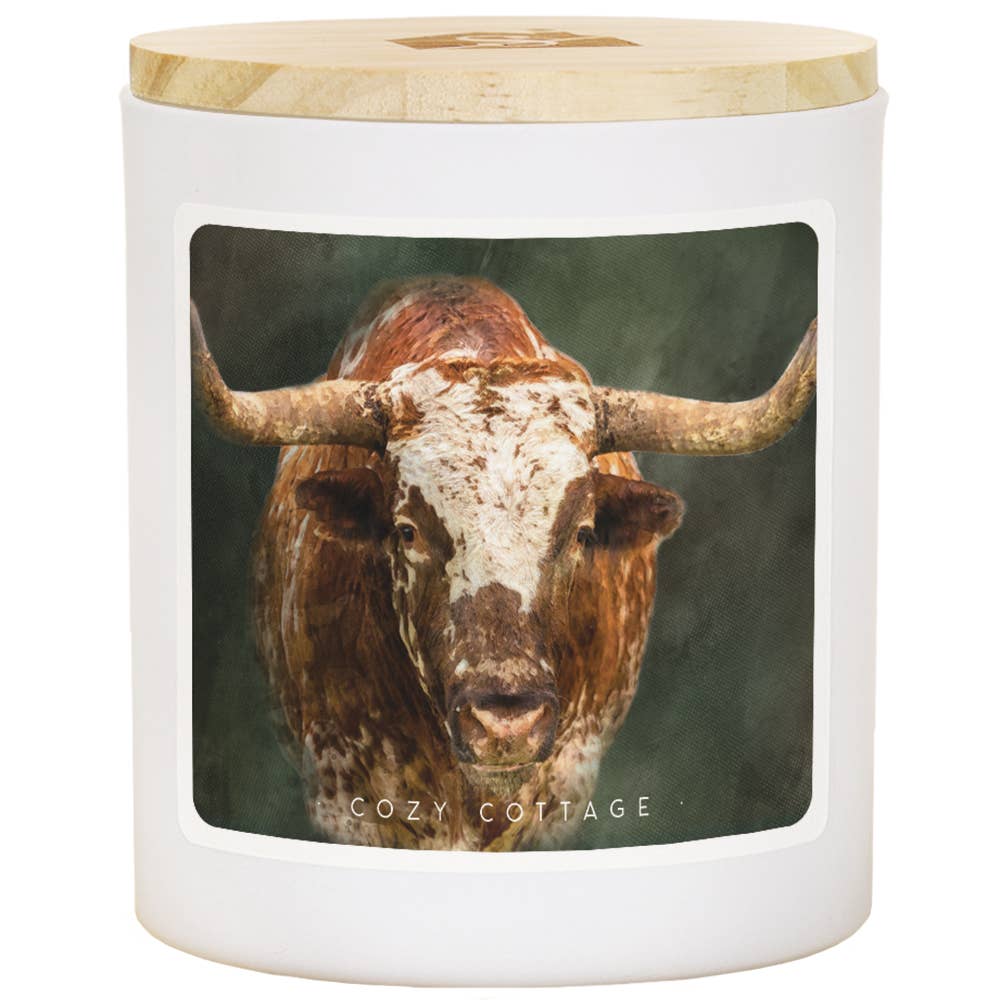 Sincere Surroundings - Watercolor Longhorn - COZ - Candles