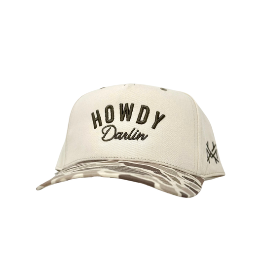 The Mad Hatter Co - MHC Howdy Darlin Trucker Hat: Brown Camo/Natural Otto