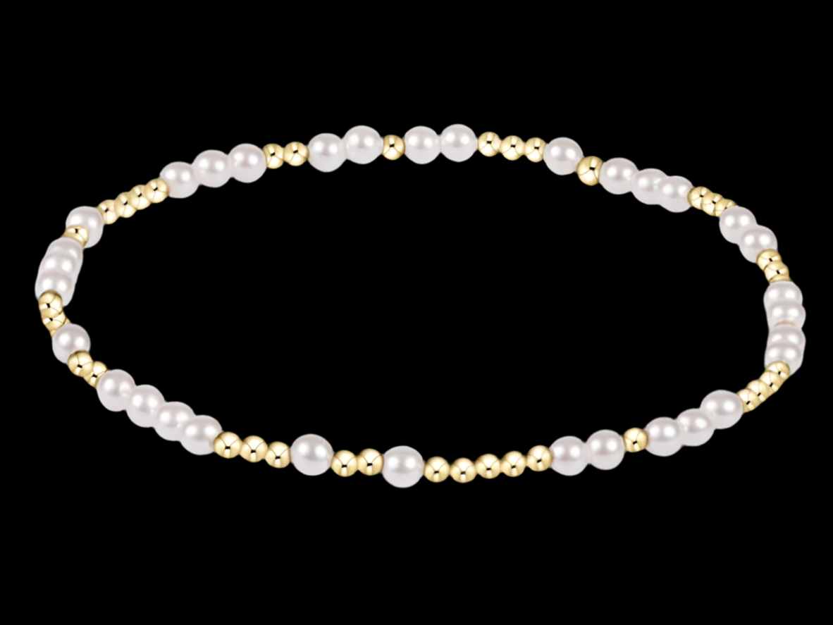 E NEWTON EXTENDS HOPE UNWRITTEN BRACELET 3MM BEAD BRACELET PEARL