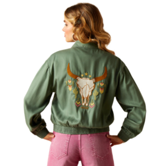 ARIAT WOMENS EDGERTON JACKET IN DUCK GREEN74.95