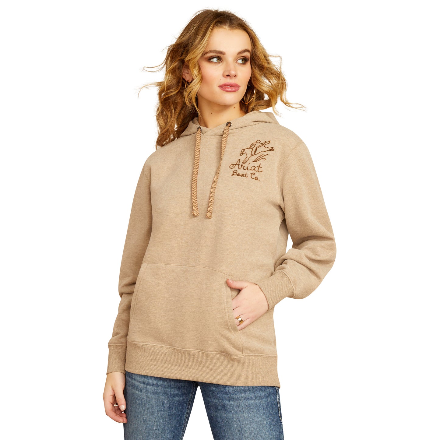 ARIAT WOMENS BRONCO STITCH HOODIE