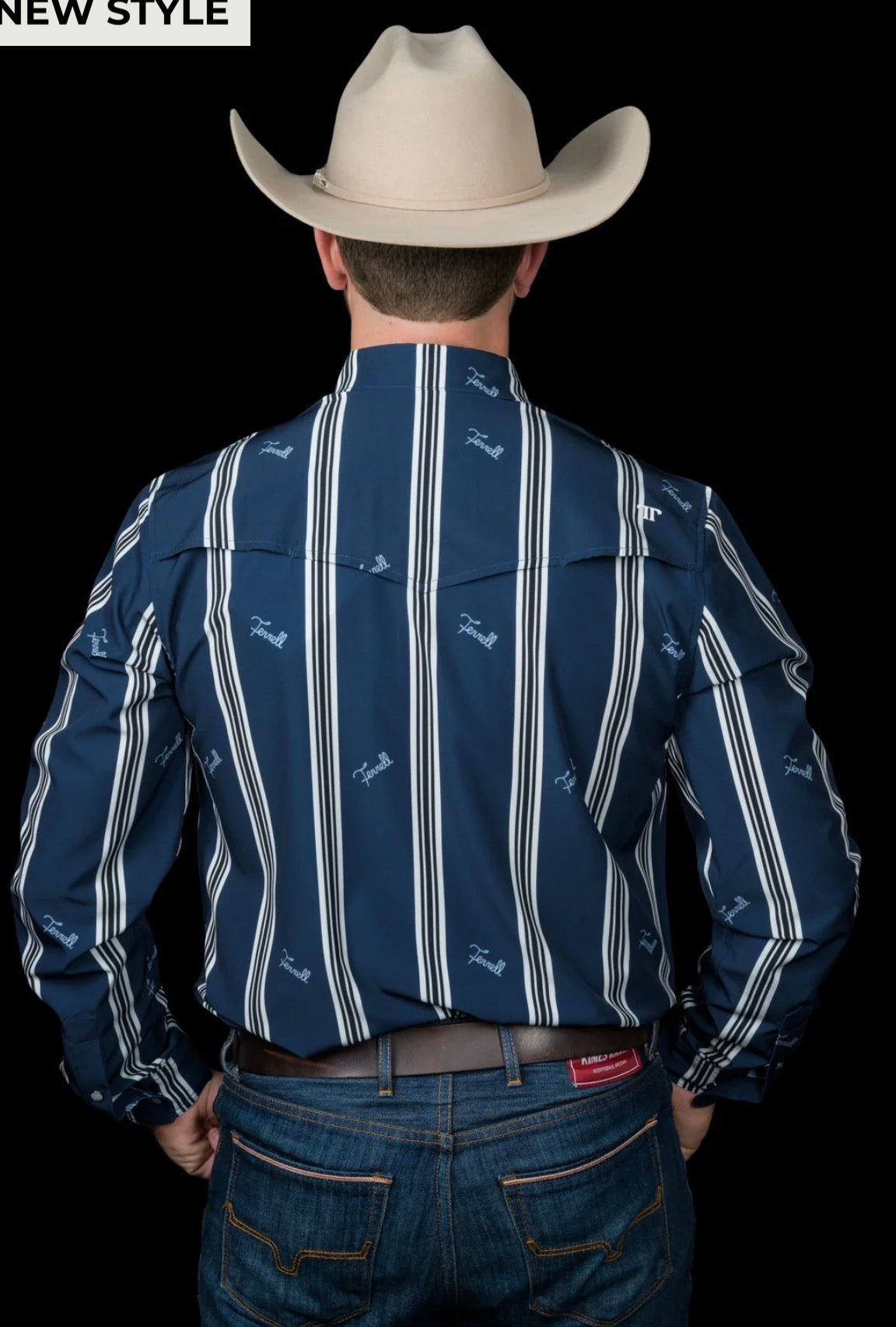 FERRELL BRAND THE RHETT LONG SLEEVE PEARL SNAP SHIRT