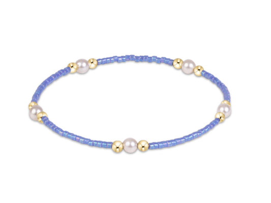 E NEWTON HOPE PURPOSE PEARL BRACELET-BRIGHT BLUE