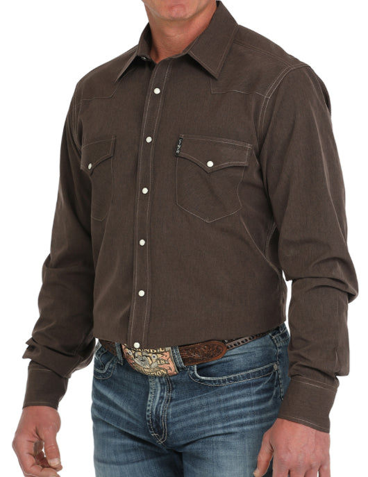 CINCH MENS LONG SLEEVE SOLID MODERN FIT BUTTON UP SHIRT