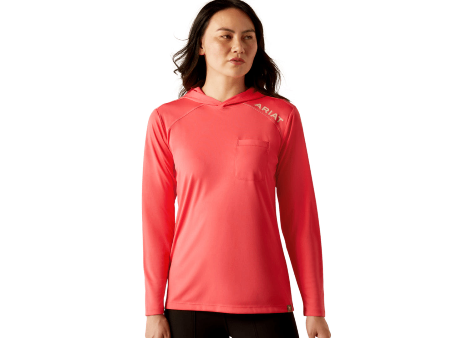 ARIAT WOMENS REBAR SUNBLOCKER HOODED T-SHIRT
