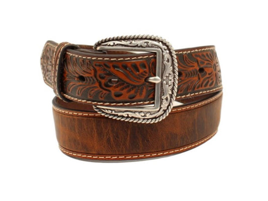 ARIAT 1 1/2” FLORAL MARBLED EMBOSSED BELT