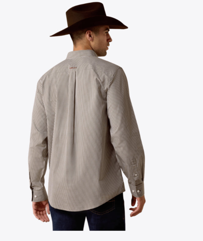 ARIAT MENS WRINKLE FREE REED CLASSIC FIT BUTTON UP SHIRT