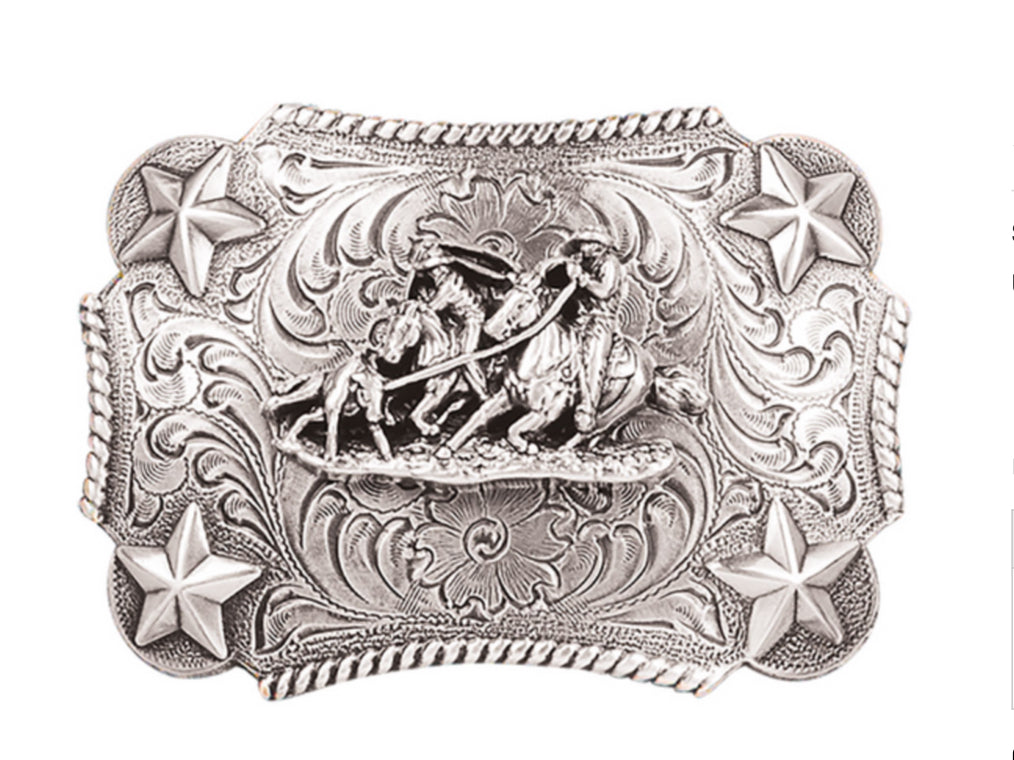 NOCONA BOYS HORSEHEAD SILVER BUCKLE - ACC BUCKLE