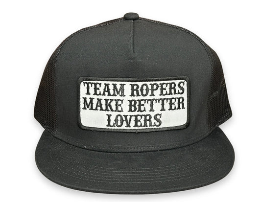 CACTUS ALLEY HAT CO BLKW TEAM ROPER BETTER LOVERS HAT