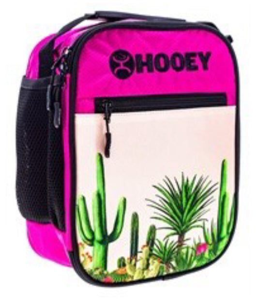 HOOEY PINK/SCENE WITH BLACK HANDLE LUNCH BOX