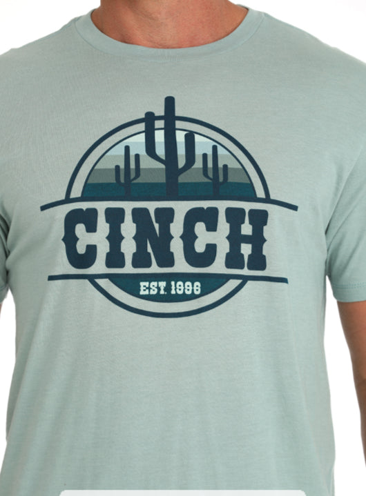 CINCH MENS SHORT SLEEVE TSHIRT 03/25 GREEN