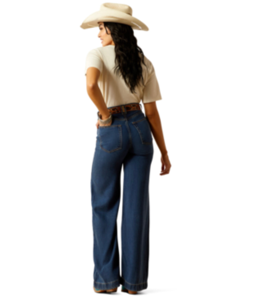 ARIAT WOMENS LYLA TROUSER JEAN IN WHISPER