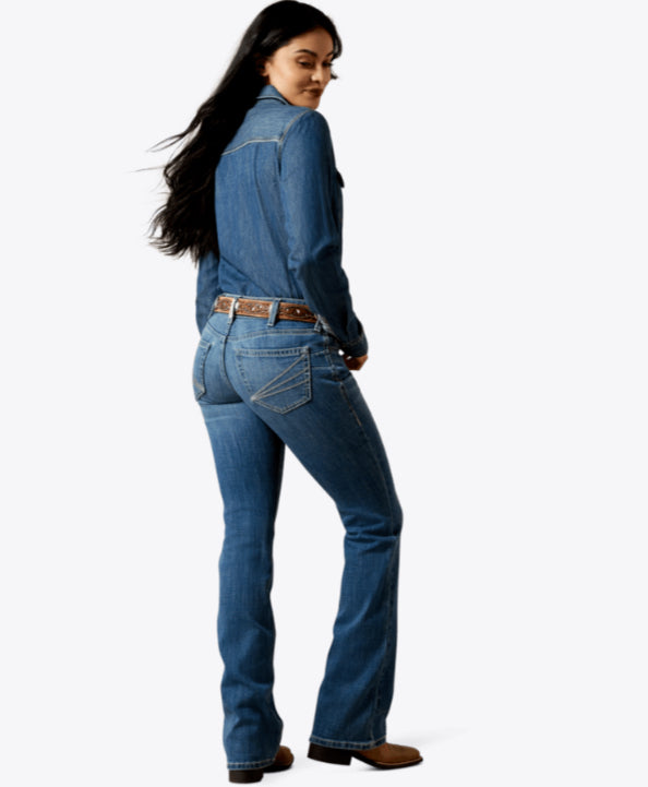 ARIAT WOMENS MID RISE AISHA BOOT JEAN