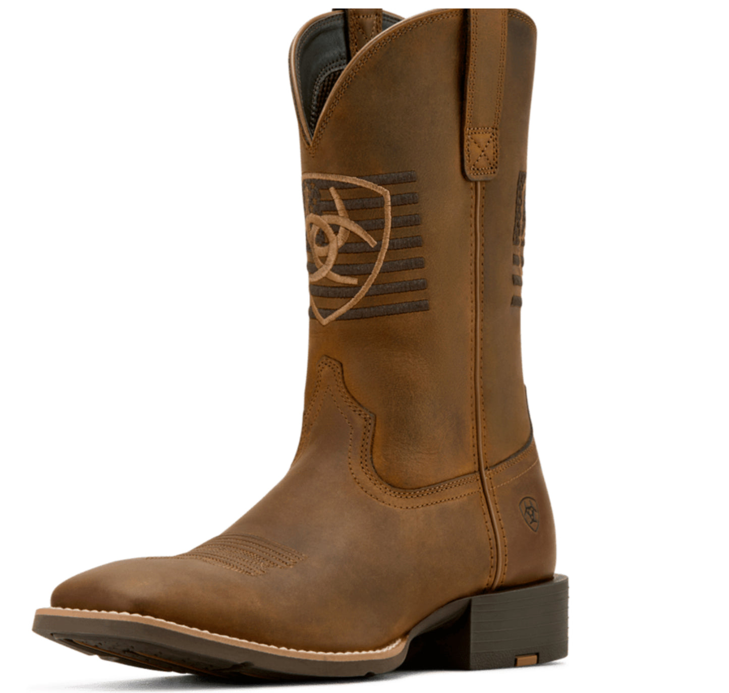 ARIAT MENS SPORT FREEDOM DISTRESSED BROWN COWBOY BOOT