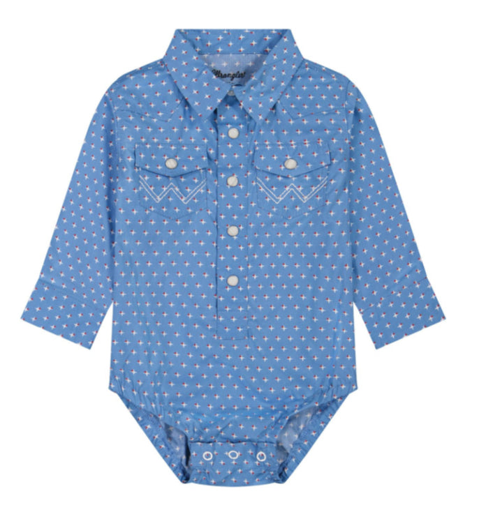 WRANGLER BABY BOYS LONG SLEEVE BODY SUIT