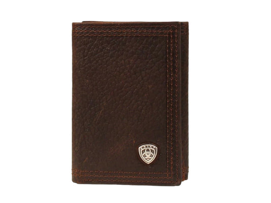 ARIAT MENS TRIFOLD SHIELD WALLET