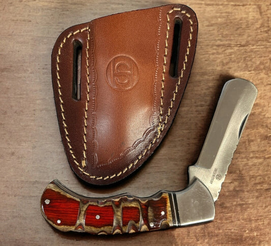 CIRCLE SH CUTLERY ROUND END BLADE KNIFE WITH SHEATH