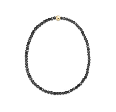 E NEWTON EXTENDS FACETED HEMATITE 2MM BEAD BRACELET
