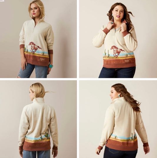 ARIAT WOMENS WILD HORSE SWEATSHIRT
