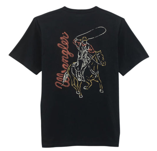 WRANGLER MENS LINE DRAWN TEE