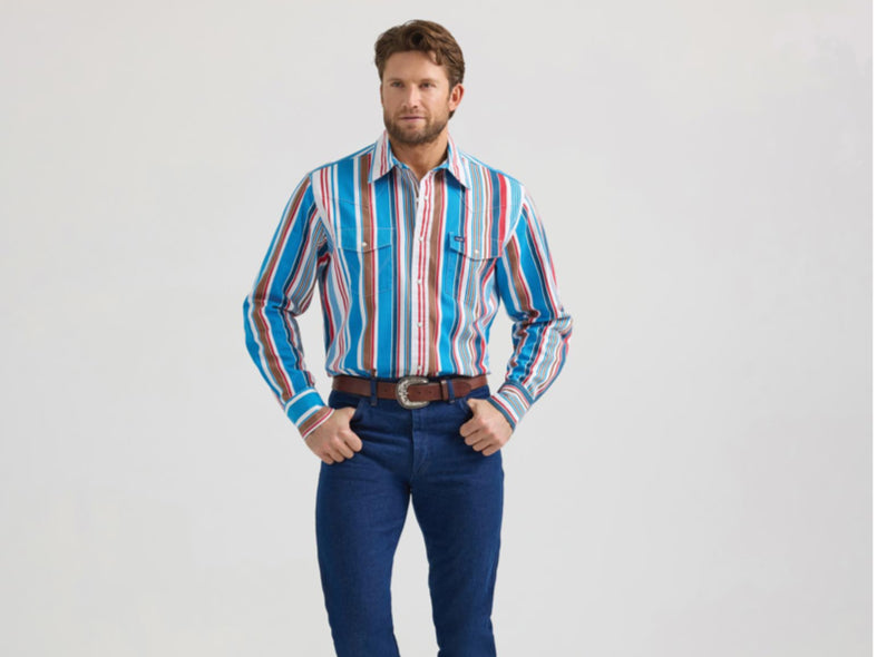 WRANGLER MENS VINTAGE INSPIRED BRUSH POPPER