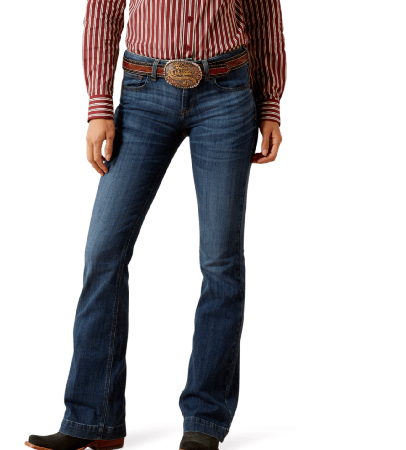 ARIAT WOMENS PERFECT RISE BESSIE SLIM TROUSER JEANS