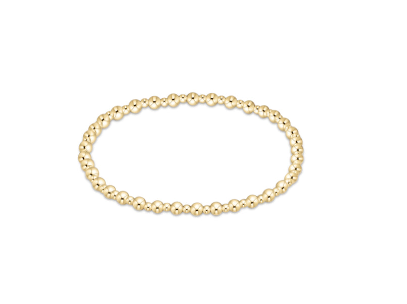 E NEWTON GRATEFUL GOLD 3MM BRACELET
