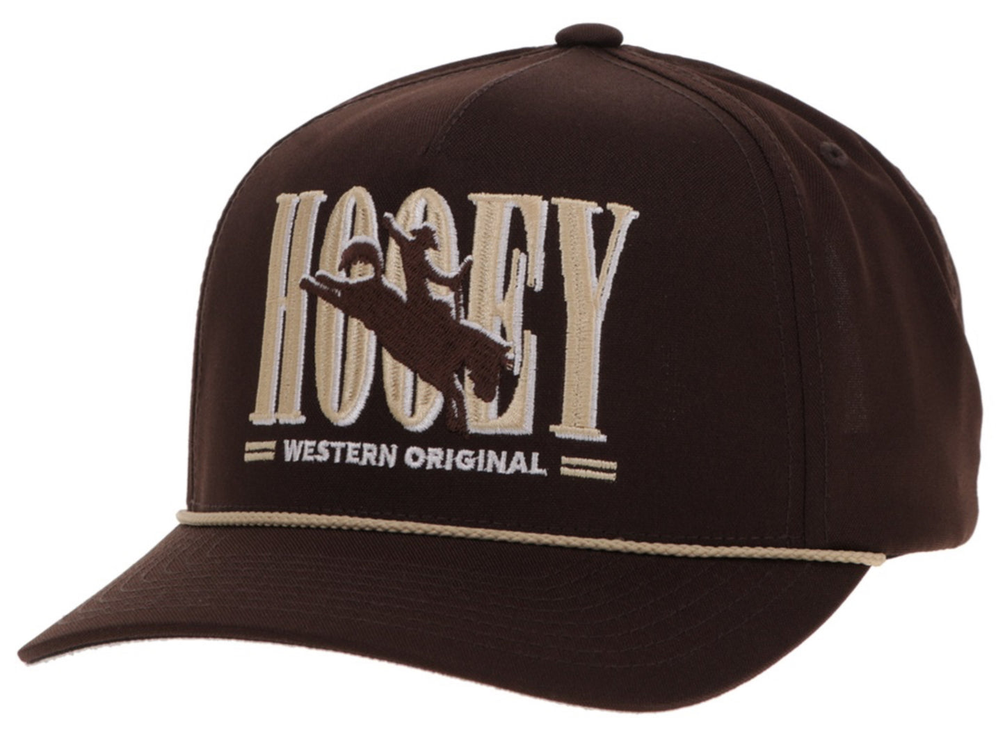 HOOEY MENS AND YOUTH WILD RIDE 5 PANEL TRUCKER HAT WITH EMBROIDERED LOGO
